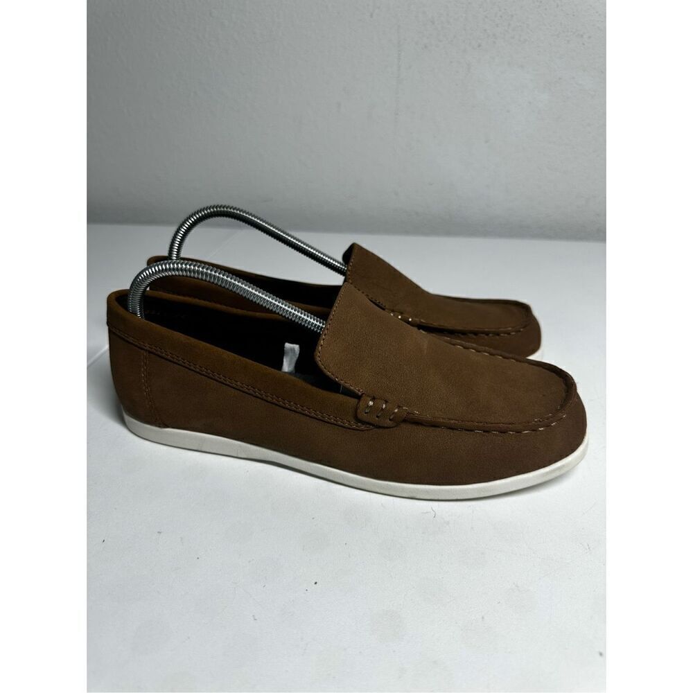 Cat & Jack Women’s Alden Faux Suede Slip-On Loafers Cognac Size 6